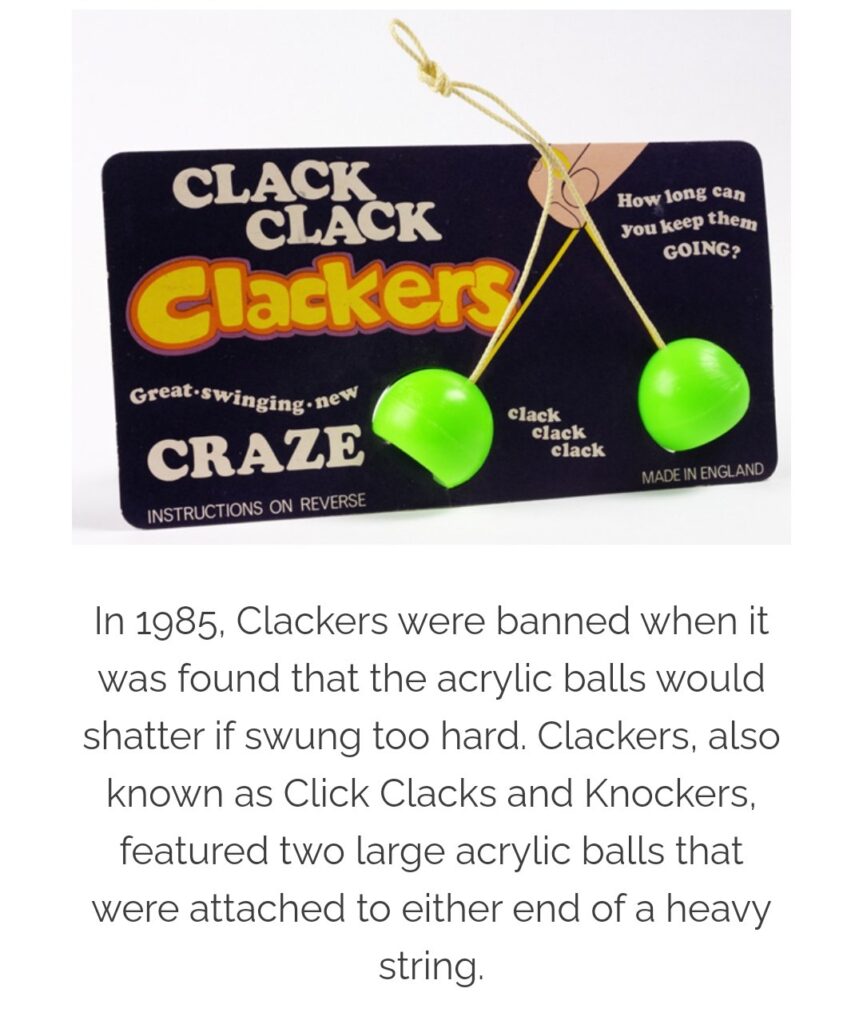 clackers toy history